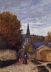 Sainte Canvas Paintings - Street in Sainte-Adresse